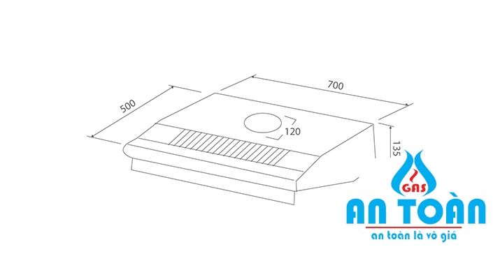 Máy hút mùi cổ điển Malloca F870 3