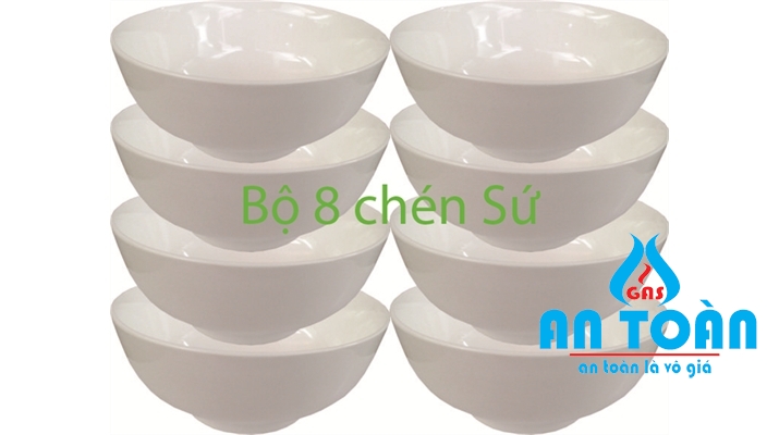 Quà tặng đổi Gas - Bộ 10 chén sứ 1